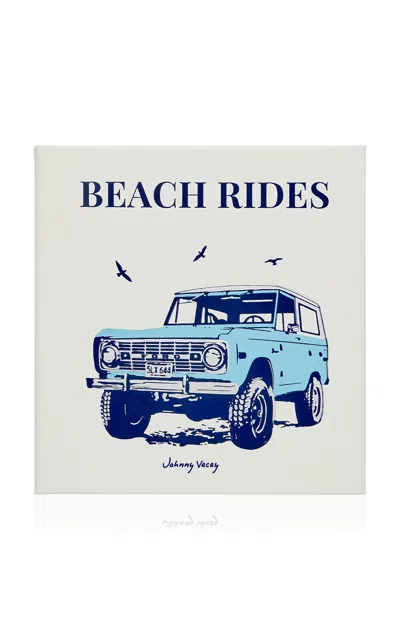 Graphic Image Beach Rides In White