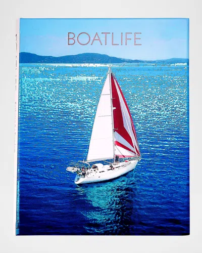 Graphic Image Boatlife: Exploring The Freedom Of Maritime Living Leather-bound Book By Katharina Charpian In Blue