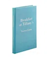 Graphic Image Breakfast At Tiffany's Leather Bound Book In Blue