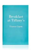 Graphic Image Breakfast At Tiffany's Leather Hardcover Book In Blue