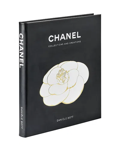 Graphic Image Chanel Collections And Creations Leather Bound Book In Black