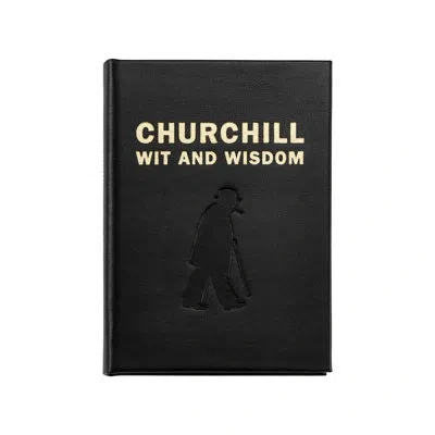 Graphic Image Churchill Wit And Wisdom Leather Bound Book