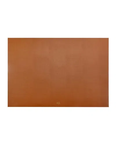 Graphic Image Desk Blotter, 18" X 26" In Tan &amp; Navy