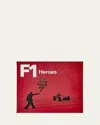 Graphic Image F1 Heroes Leather-bound Book By Giorgio Terruzzi In Red