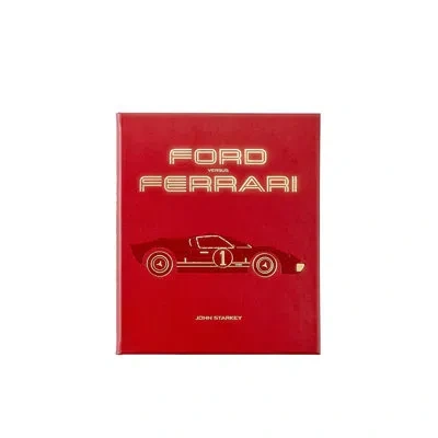 Graphic Image Ford Vs Ferrari Leather Bound Book