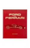 Graphic Image Ford Vs Ferrari Leather Hardcover Book In Red