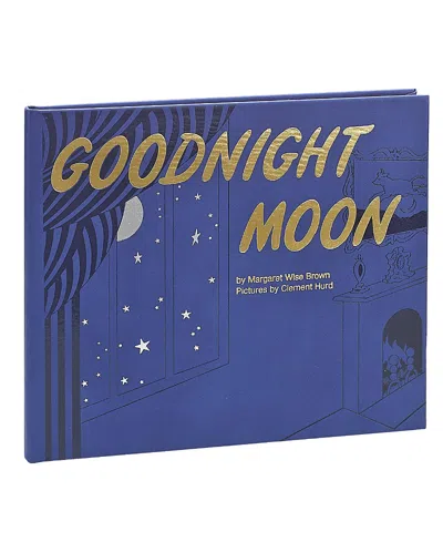 Graphic Image Goodnight Moon Classic Children's Leather Bound Book In Blue