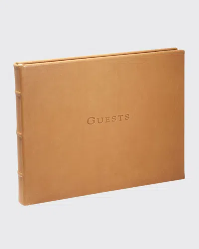 Graphic Image Guest Book In British Tan