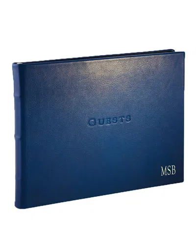 Graphic Image Guest Book In Blue