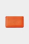 GRAPHIC IMAGE HARD BUSINESS CARD CASE IN ORANGE