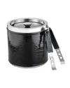 Graphic Image Ice Bucket In Black