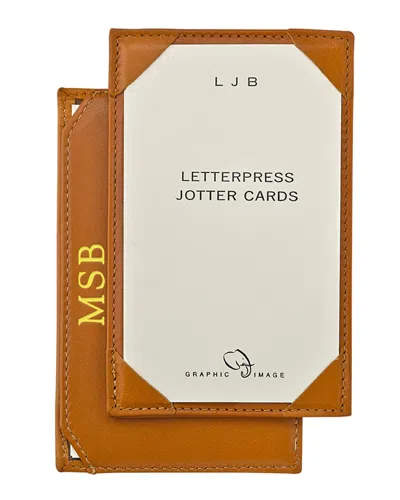 Graphic Image Jotter In British Tan
