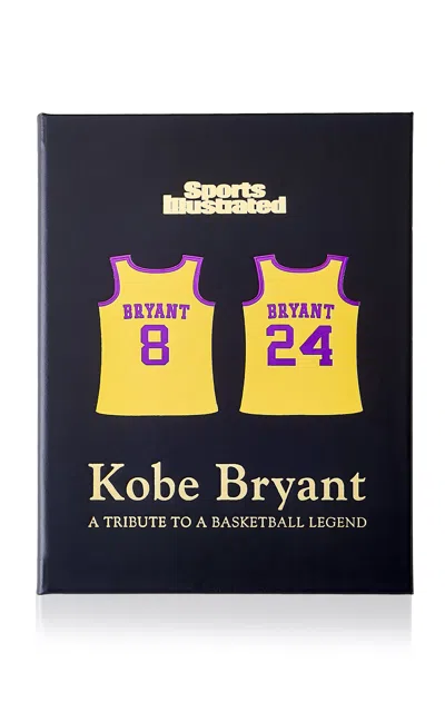 Graphic Image Kobe Bryant: A Tribute To A Basketball Legend Leather Hardcover Book In Black