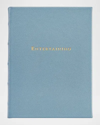Graphic Image Leather-bound Entertaining Book In Blue