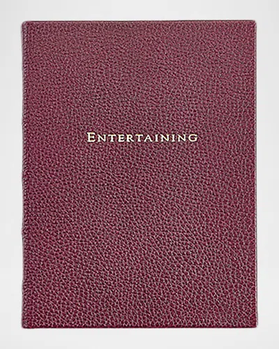 Graphic Image Leather-bound Entertaining Book In Brown