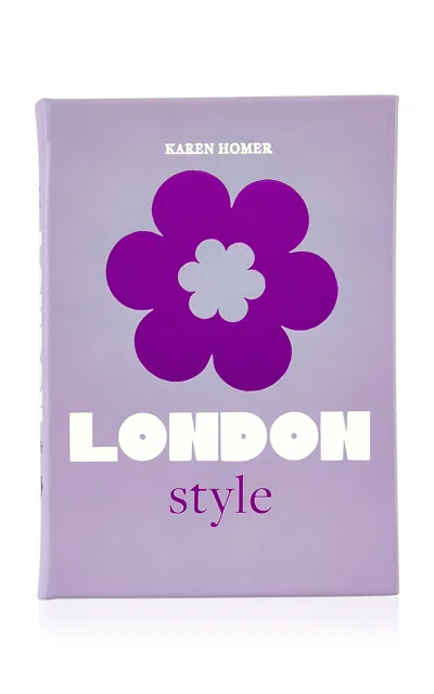 Graphic Image Leather-bound Little Book Of London Style In Purple