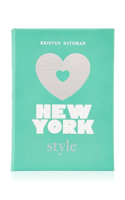 Graphic Image Leather-bound Little Book Of New York Style In Blue