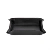 Graphic Image Leather Catchall Tray In Black