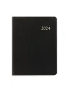 Graphic Image Leather Desk Diary In Black