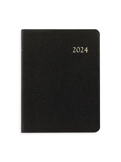 Graphic Image Leather Desk Diary In Black