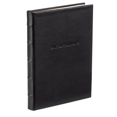 Graphic Image Leather Entertaining Book In Black