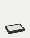 Graphic Image Leather Memo Tray With 100 "do It Now" Note Cards In Black