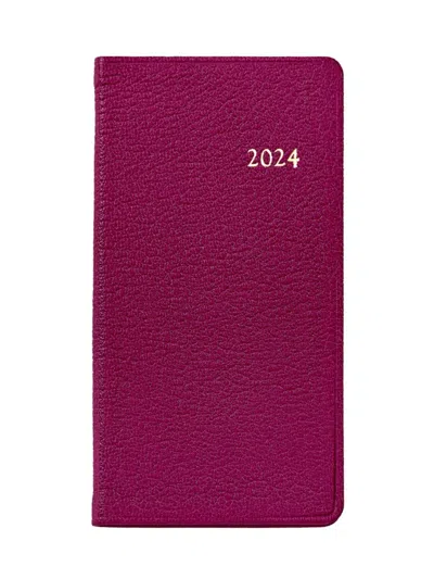 Graphic Image Leather Pocket Journal In Purple