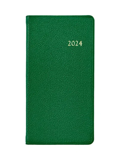 Graphic Image Leather Pocket Journal In Green