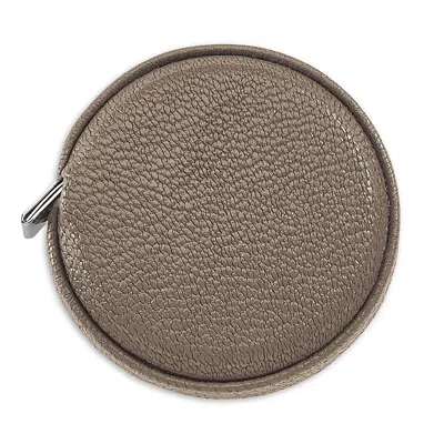 Graphic Image Leather Tape Measure In Brown
