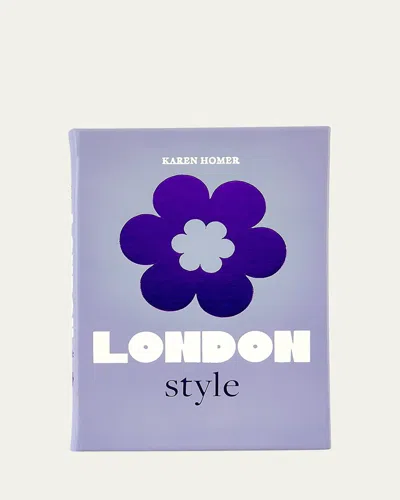 Graphic Image Little Book Of London Style Leather-bound Book By Karen Homer In Lilac