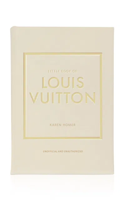 Graphic Image Little Book Of Louis Vuitton Leather Hardcover Book In White