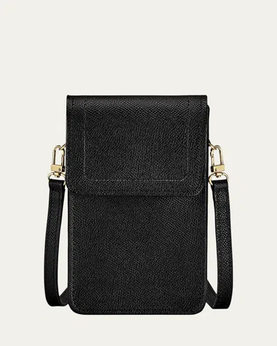 Graphic Image Liv Phone Crossbody Bag In Black