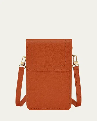 Graphic Image Liv Phone Crossbody Bag In Orange