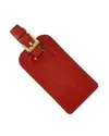 Graphic Image Luggage Tag With Buckle In Red