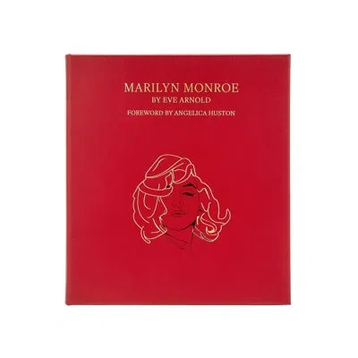 Graphic Image Marilyn Monroe Leather Bound Book In Red