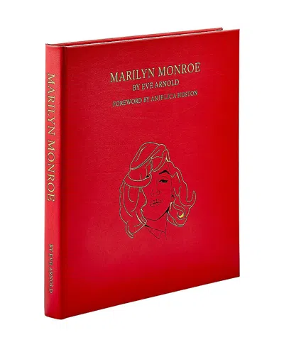 Graphic Image Marilyn Monroe Leather Bound Book In Red