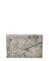 Graphic Image Medium Envelope White Wash Silver