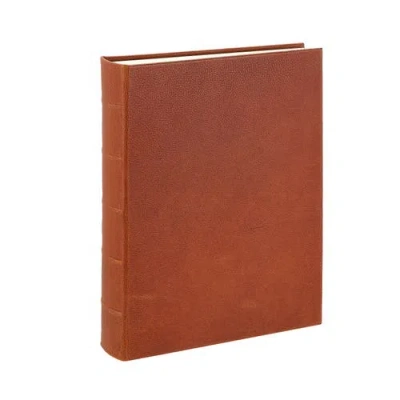 Graphic Image Medium Leather Bound Album In Brown