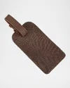 Graphic Image Men's Genuine Alligator Luggage Tag In Brown