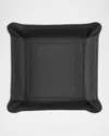 Graphic Image Men's Leather Catchall Tray In Black