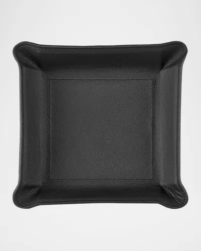 Graphic Image Men's Leather Catchall Tray In Gray