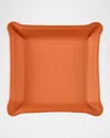 Graphic Image Men's Leather Catchall Tray In Orange