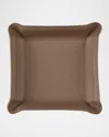 Graphic Image Men's Leather Catchall Tray In Brown