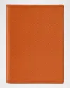 Graphic Image Men's Leather Passport Wallet In Orange