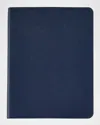 Graphic Image Men's Leather Refillable Journal In Navy