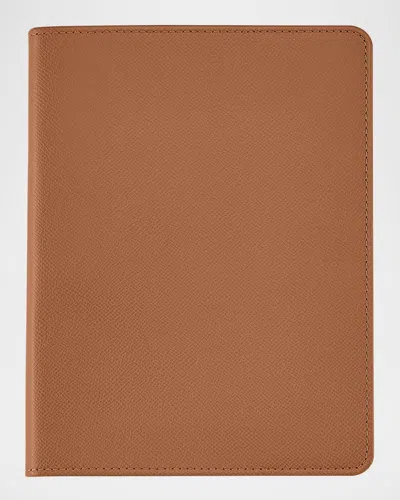 Graphic Image Men's Leather Refillable Journal In Brown
