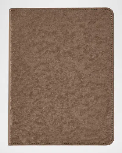 Graphic Image Men's Leather Refillable Journal In Brown