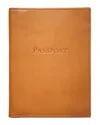 Graphic Image Passport Cover In British Tan