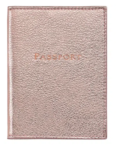 Graphic Image Passport Cover In Rosegold