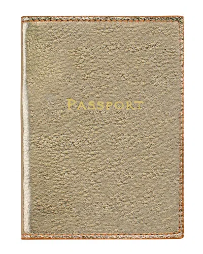 Graphic Image Passport Cover In Whitegold